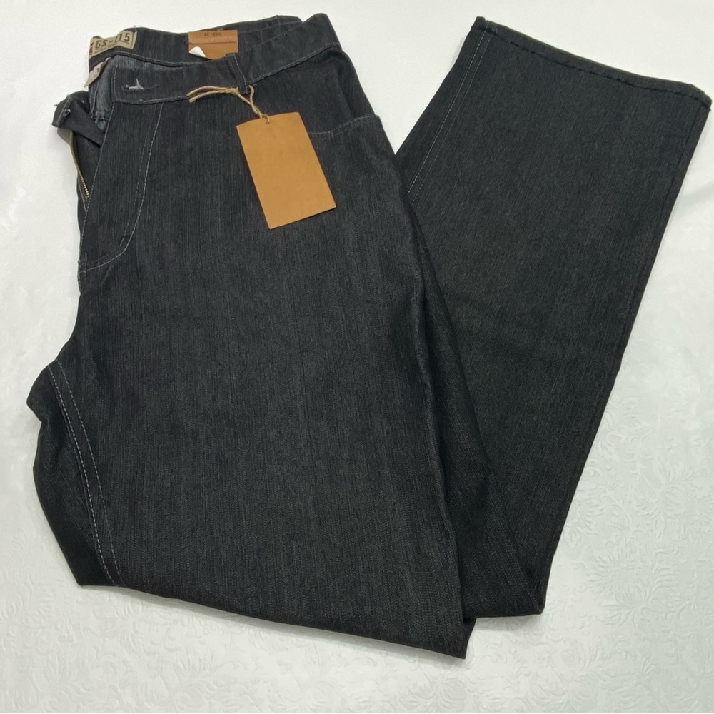 GS - 115 Men's black jeans Sz 38 New with tag **missing button